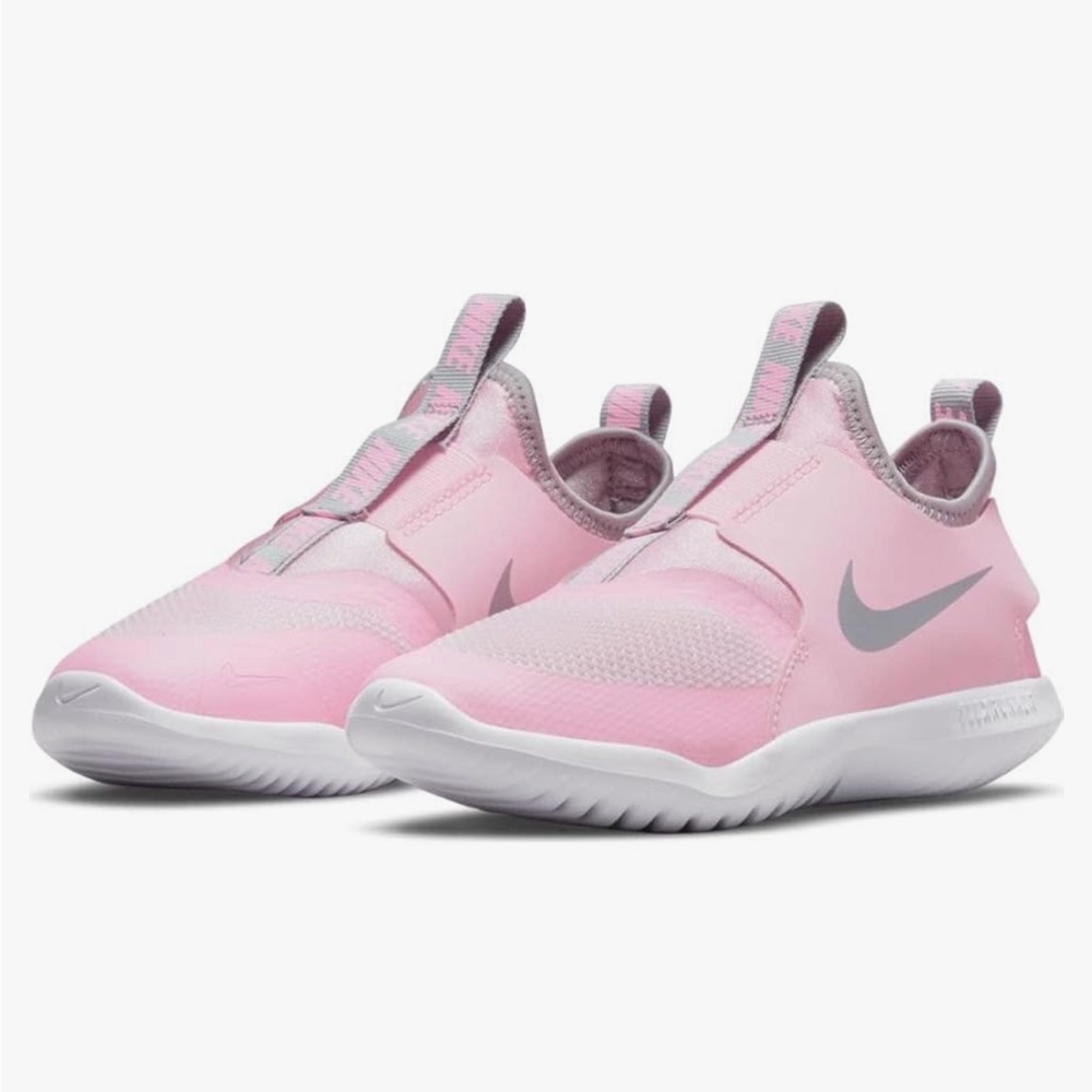 Nike Kids Toddler Pink and Silver Slip-On Sneakers Original Nike Flex Runner 5C